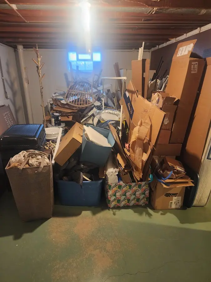 Roll-off dumpster container at job site for 20 Yard Dumpster Rental in Santa Monica